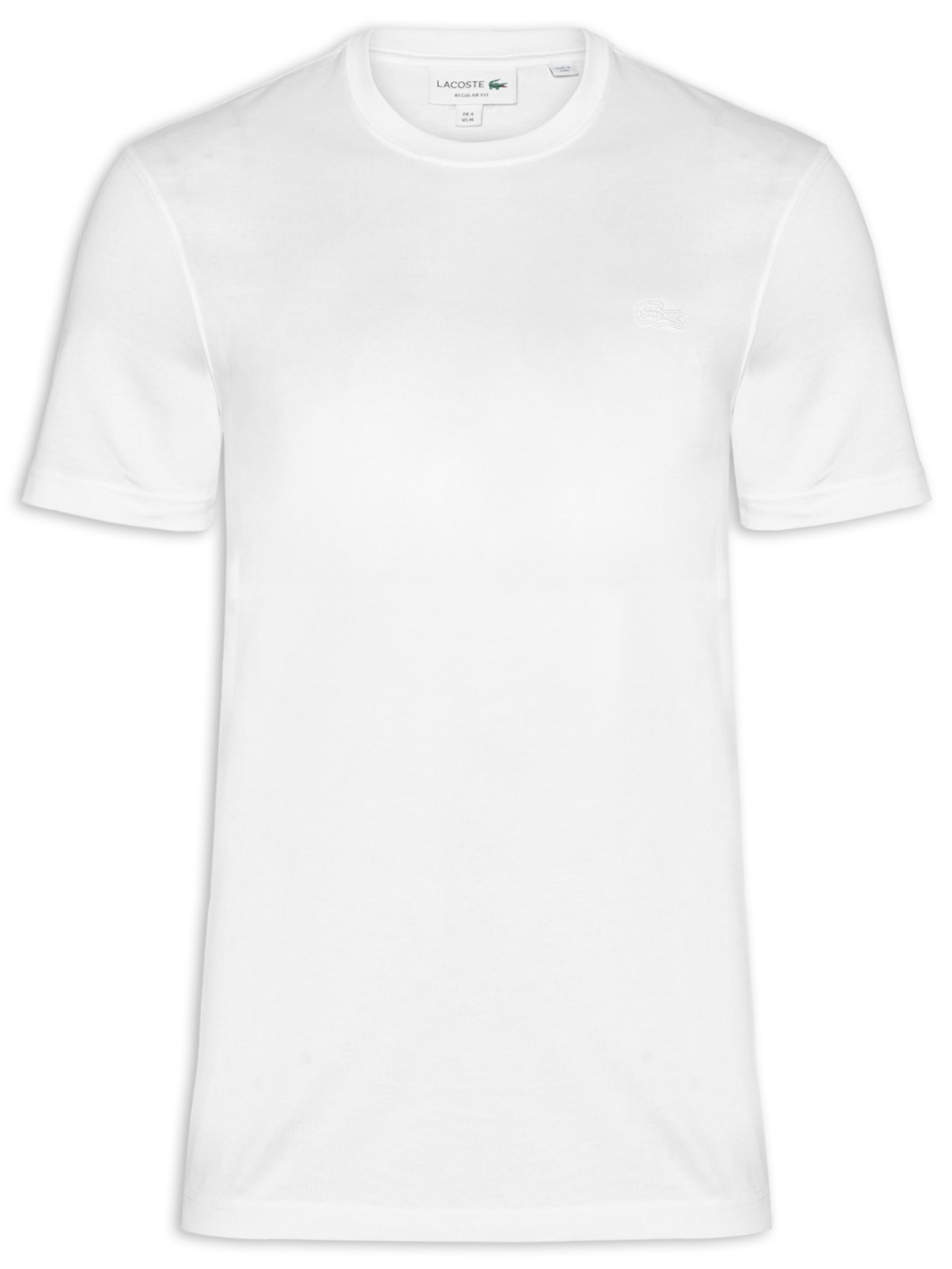 Camiseta Masculina Regular Fit Croco Monocromático - Branco