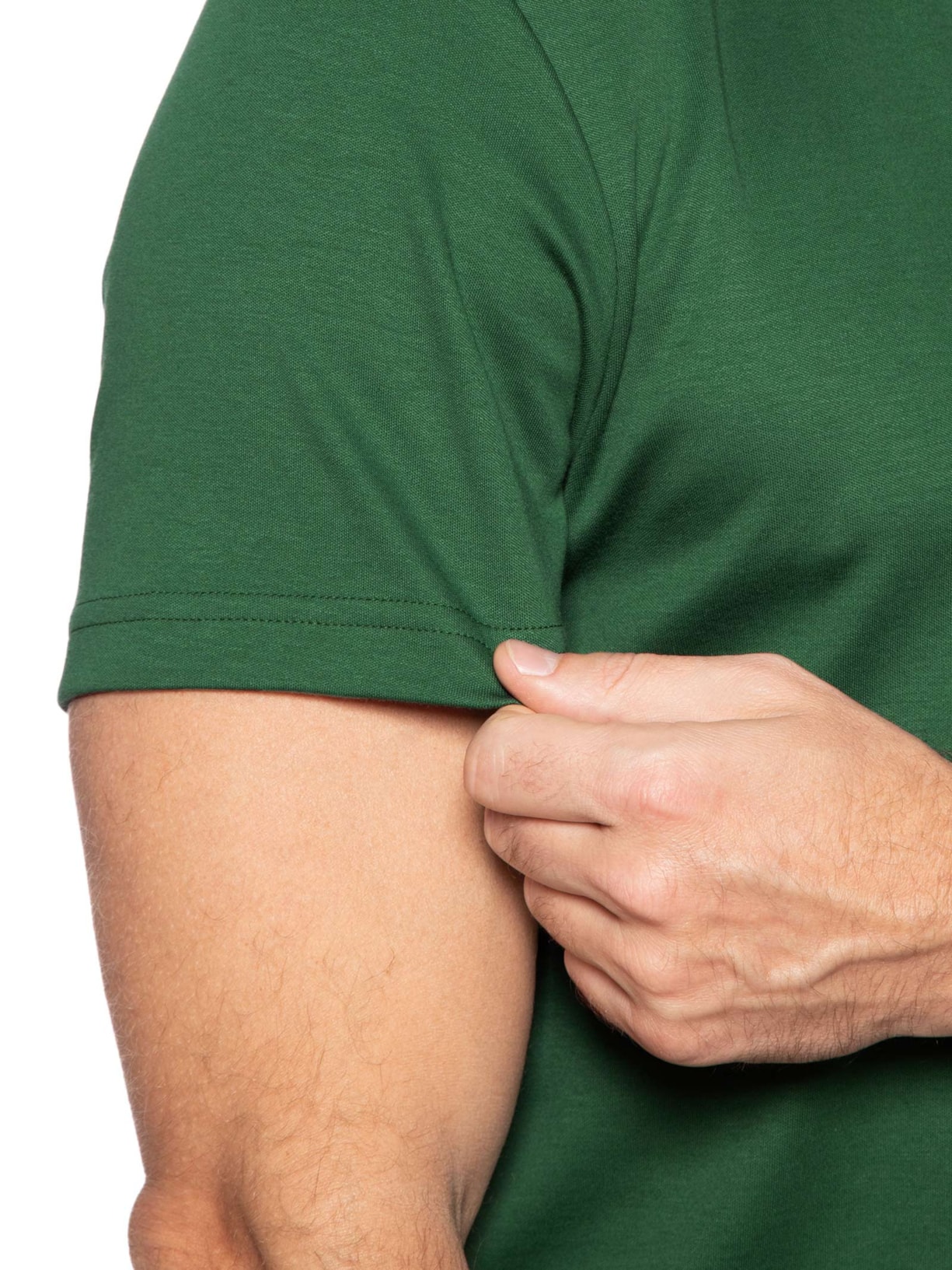 Camiseta Masculina Regular Fit Croco Monocromático Verde Lacoste