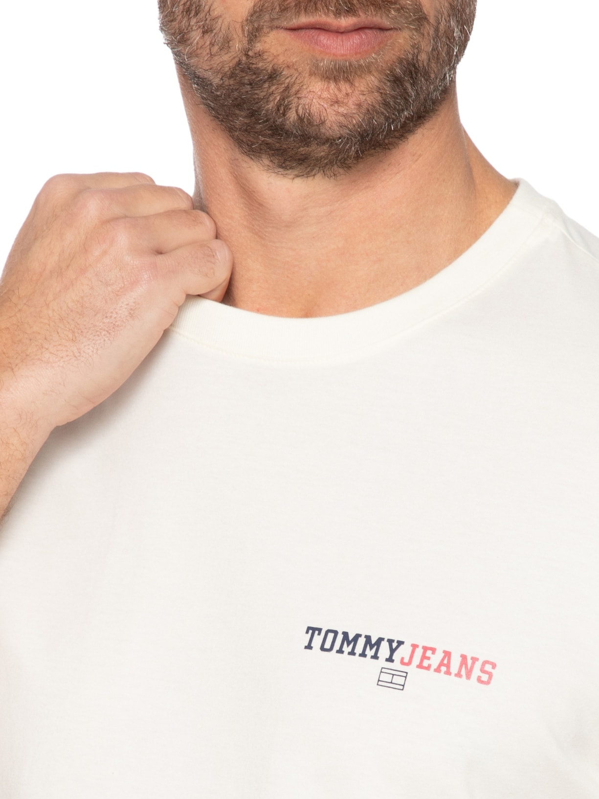 Camiseta Masculina Regular Fit Dna Graphic Off White Tommy Jeans