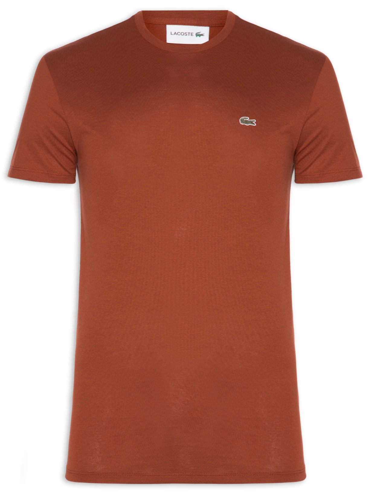 Camiseta Masculina Regular Fit Em Algodão Pima - Marrom