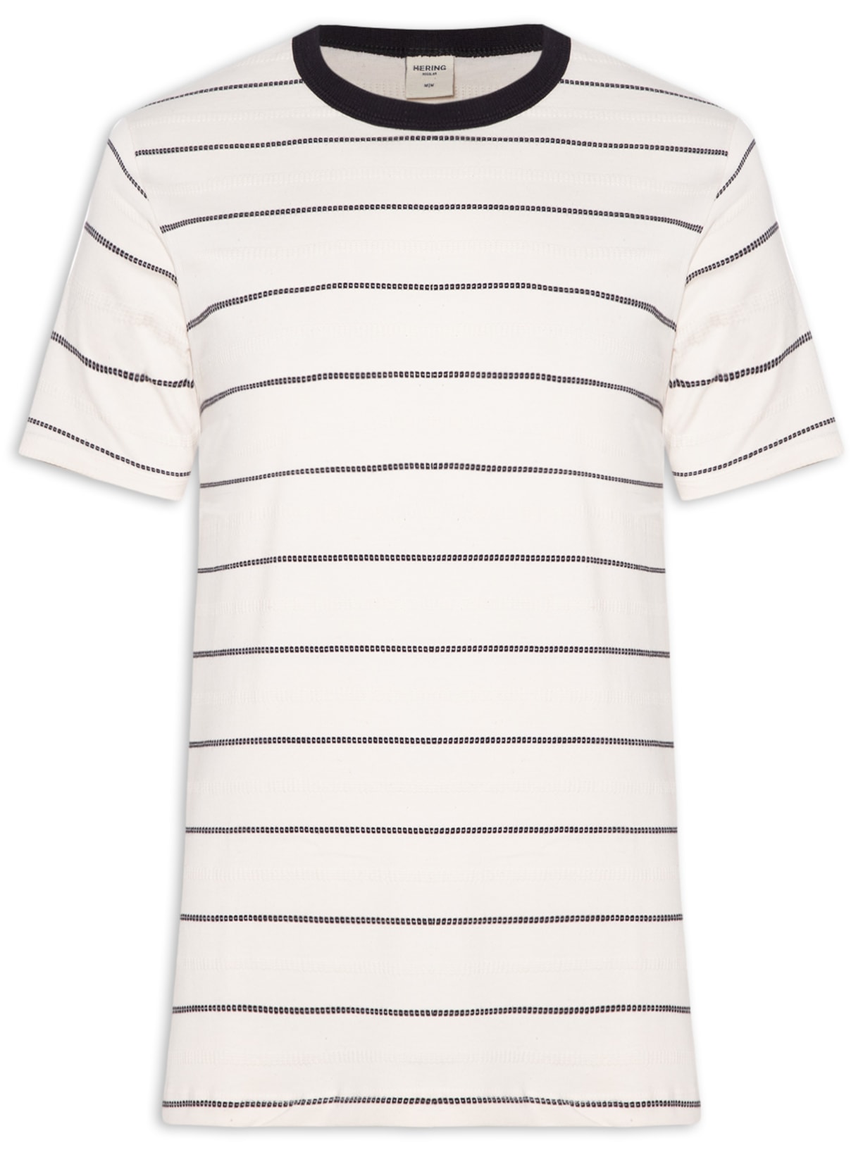 Camiseta Masculina Regular Fit Em Malha - Branco