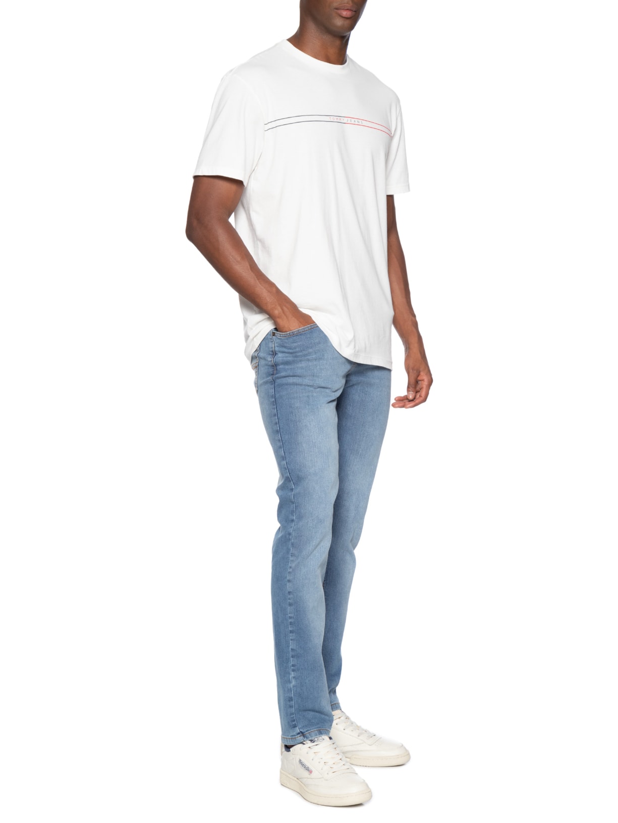 Camiseta Masculina Regular Fit Entry Graphic Branco Tommy Jeans