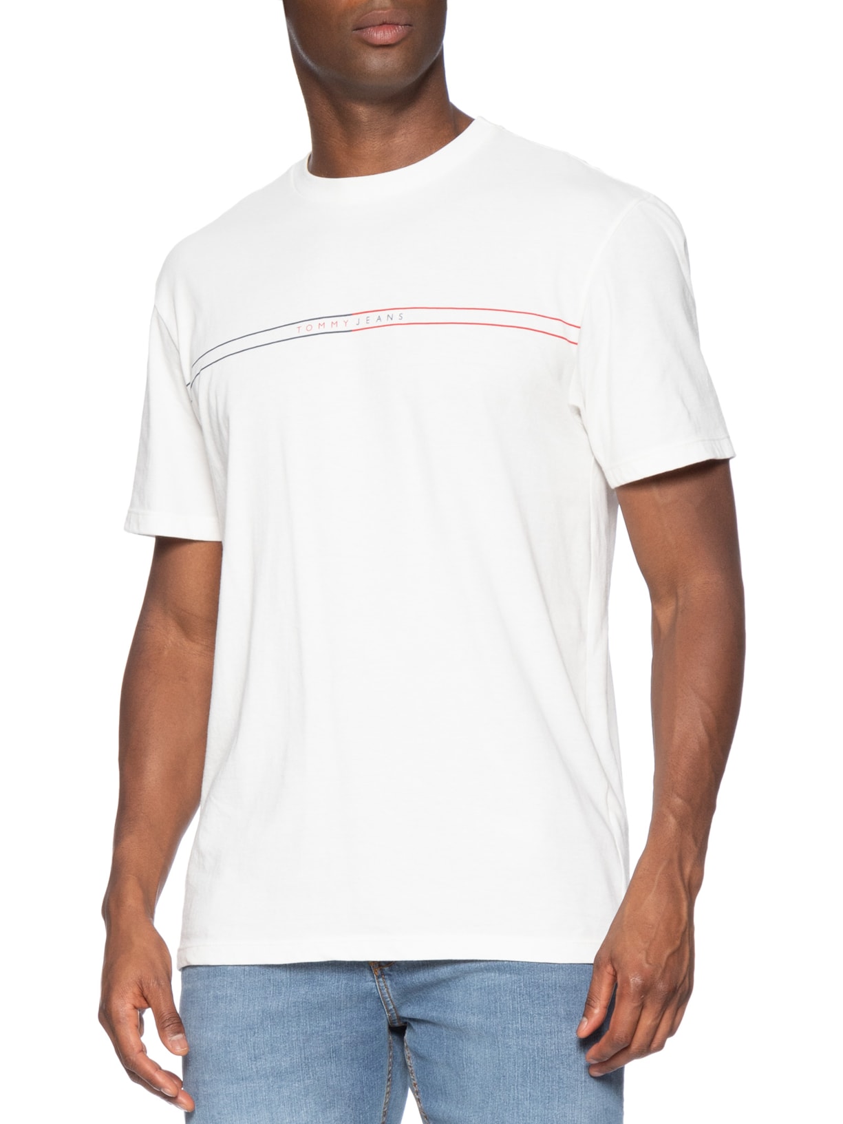 Camiseta Masculina Regular Fit Entry Graphic Branco Tommy Jeans