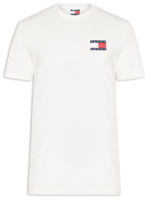 Camiseta Masculina Regular Fit Essential Flag – Branco