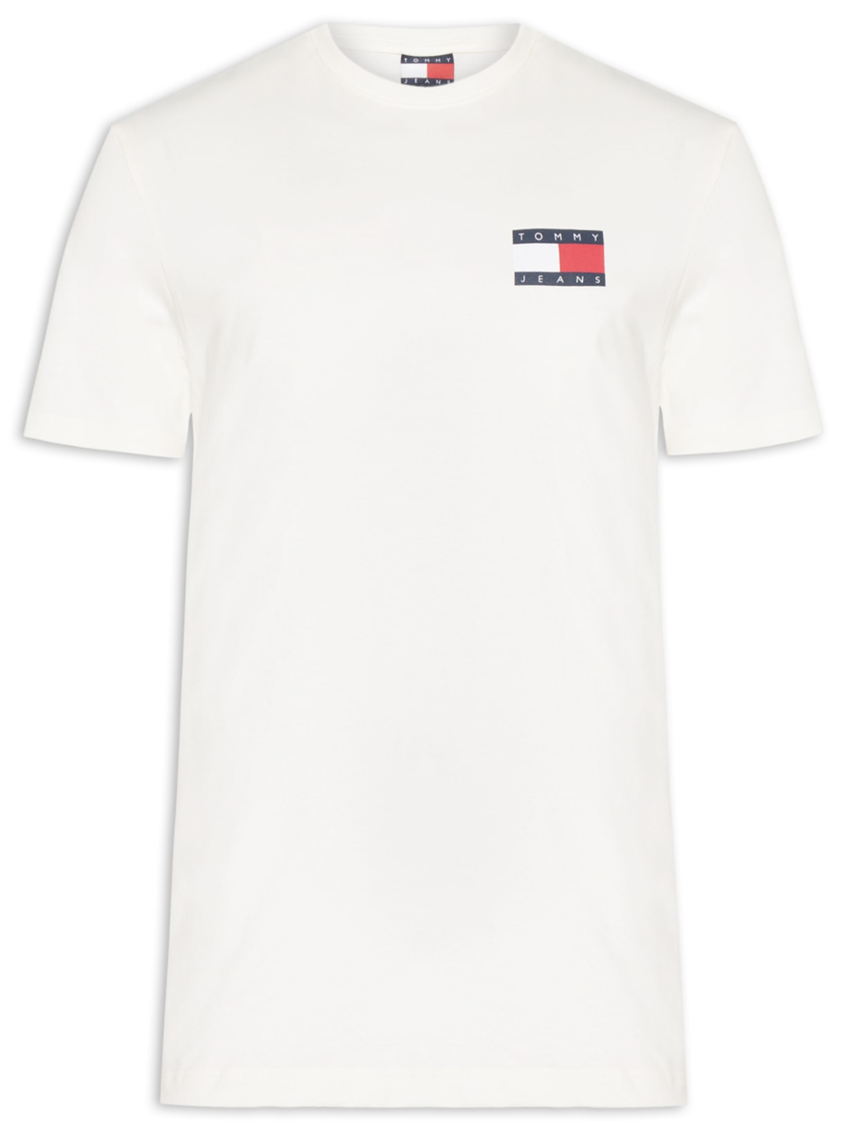 Camiseta Masculina Regular Fit Essential Flag – Branco