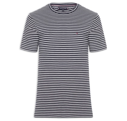 Camiseta Masculina Regular Fit Essential Listrada - Azul