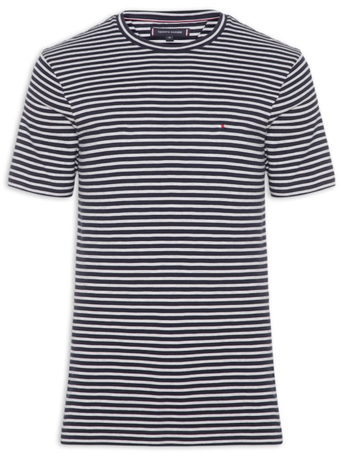 Camiseta Masculina Regular Fit Essential Listrada - Azul