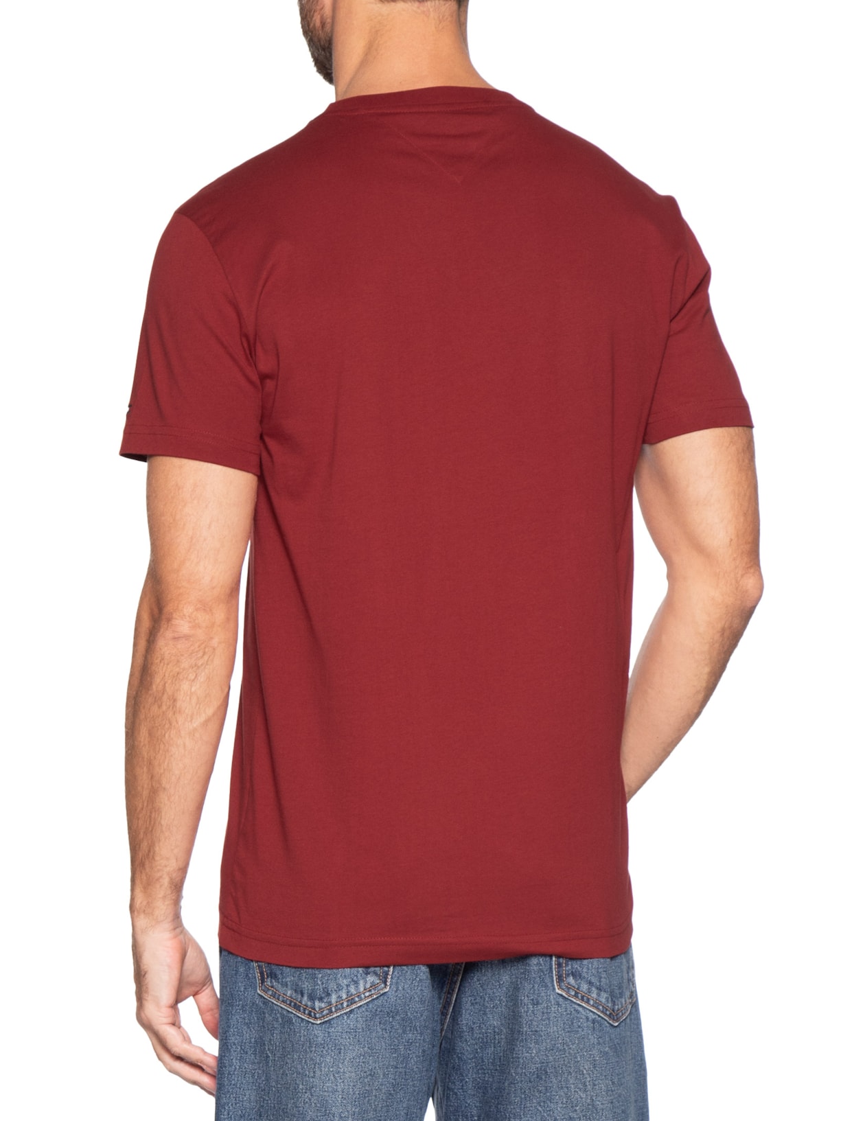 Camiseta Masculina Regular Fit Estampa Heritage Vermelho Tommy Hilfiger