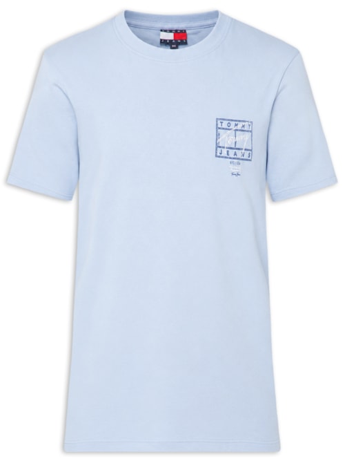 Camiseta Masculina Regular Fit Estampa Sign Spray – Azul
