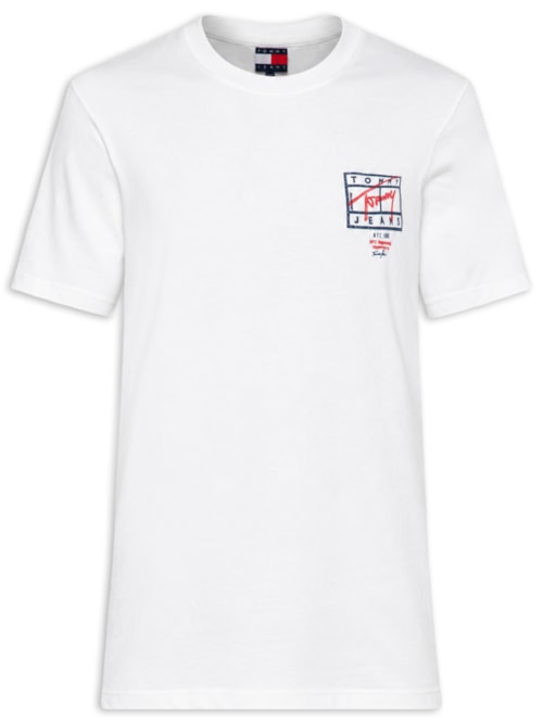 Camiseta Masculina Regular Fit Estampa Sign Spray – Branco
