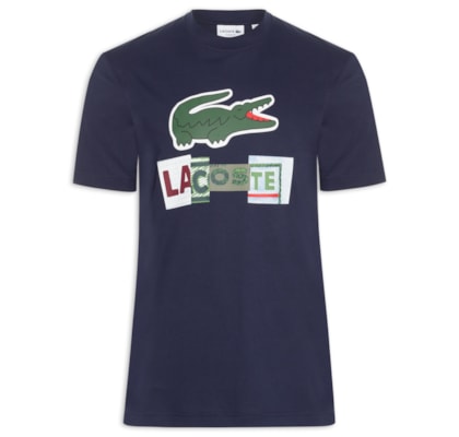 Camiseta Masculina Regular Fit Estampada - Azul