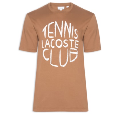 Camiseta Masculina Regular Fit Estampada - Marrom