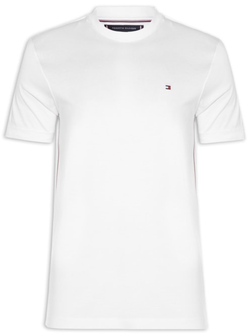 Camiseta Masculina Regular Fit Global Stripe - Branco