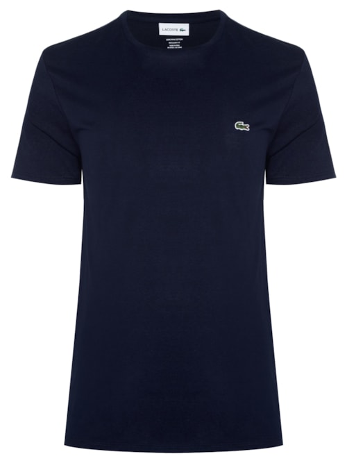 Camiseta Masculina Regular Fit Gola Redonda Em Algodão Pima - Azul