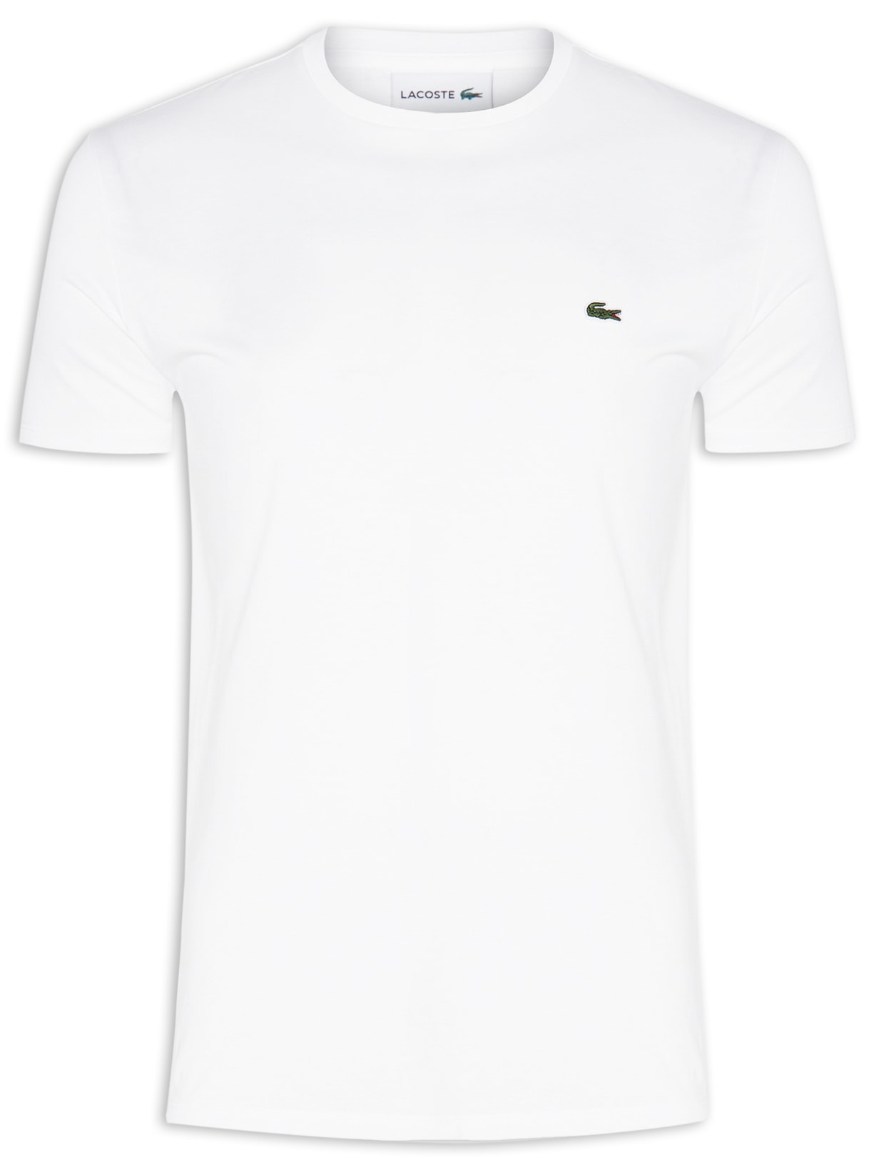 Camiseta Masculina Regular Fit Gola Redonda Em Algodão Pima - Branco