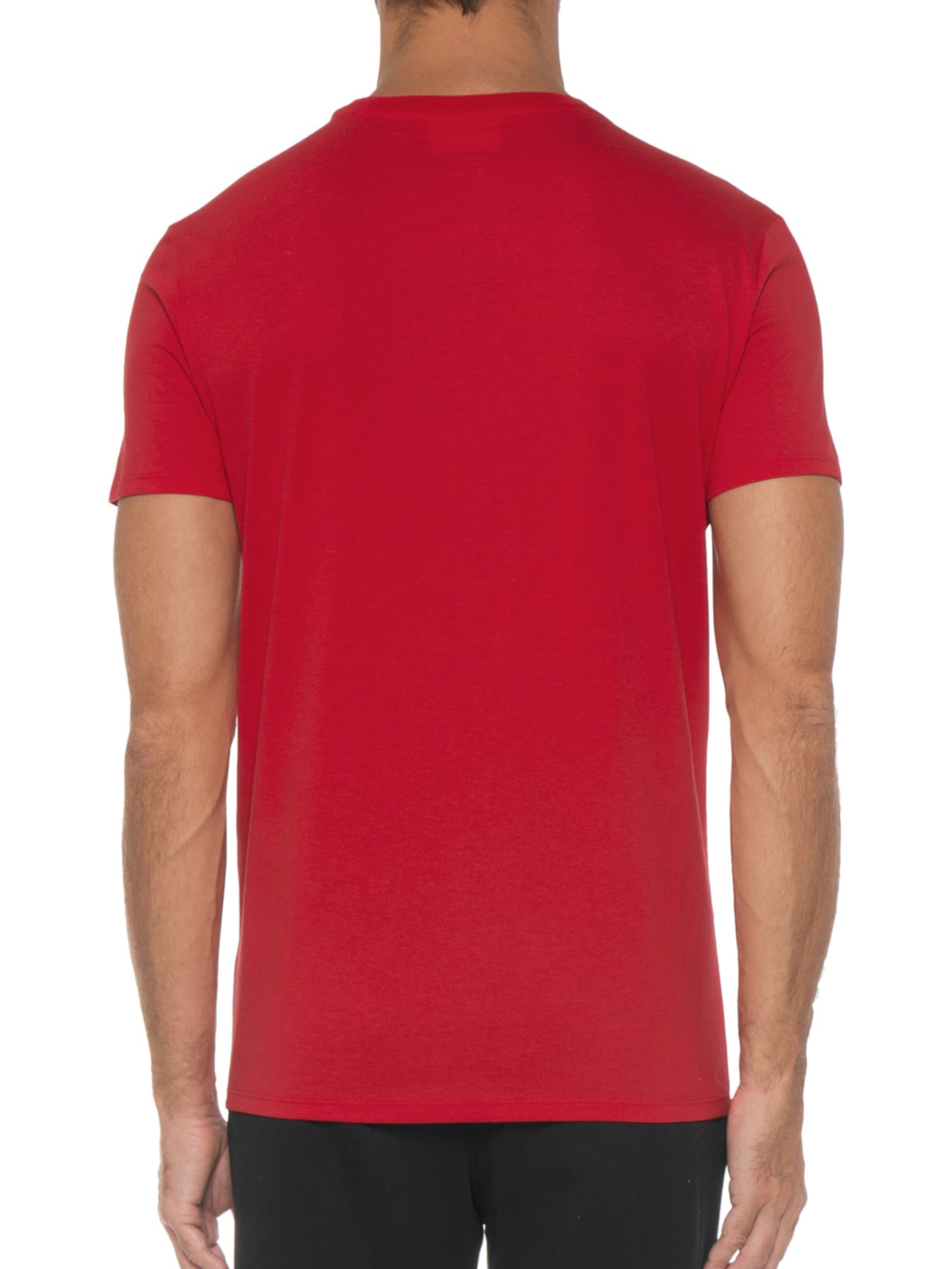 Camiseta Masculina Regular Fit Gola Redonda Em Algodão Pima Vermelho Lacoste