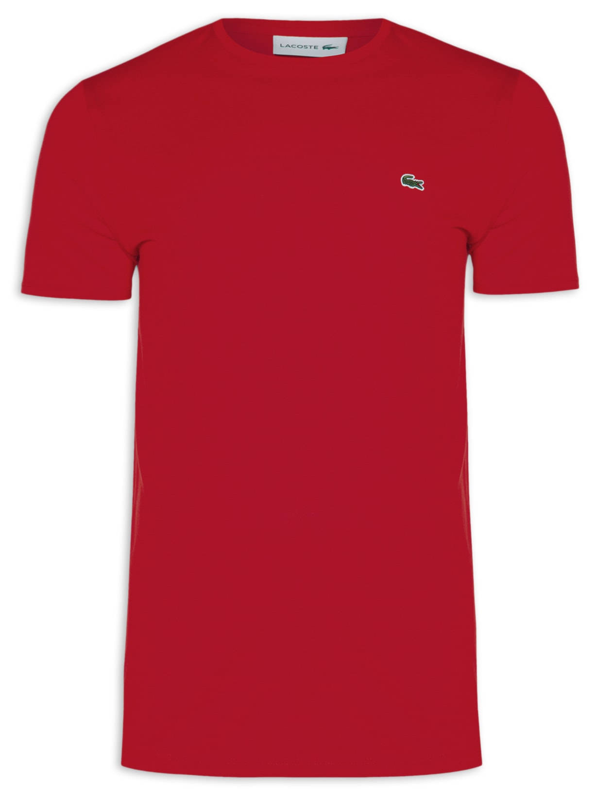 Camiseta Masculina Regular Fit Gola Redonda Em Algodão Pima - Vermelho