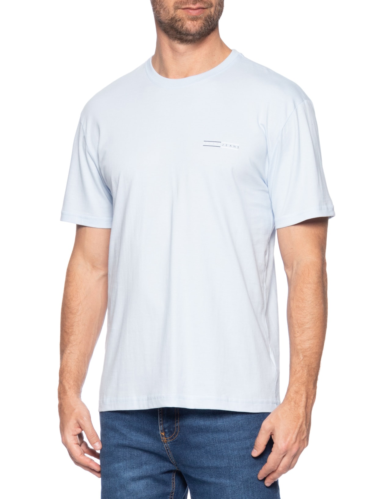 Camiseta Masculina Regular Fit Graphic Slub Azul Tommy Jeans