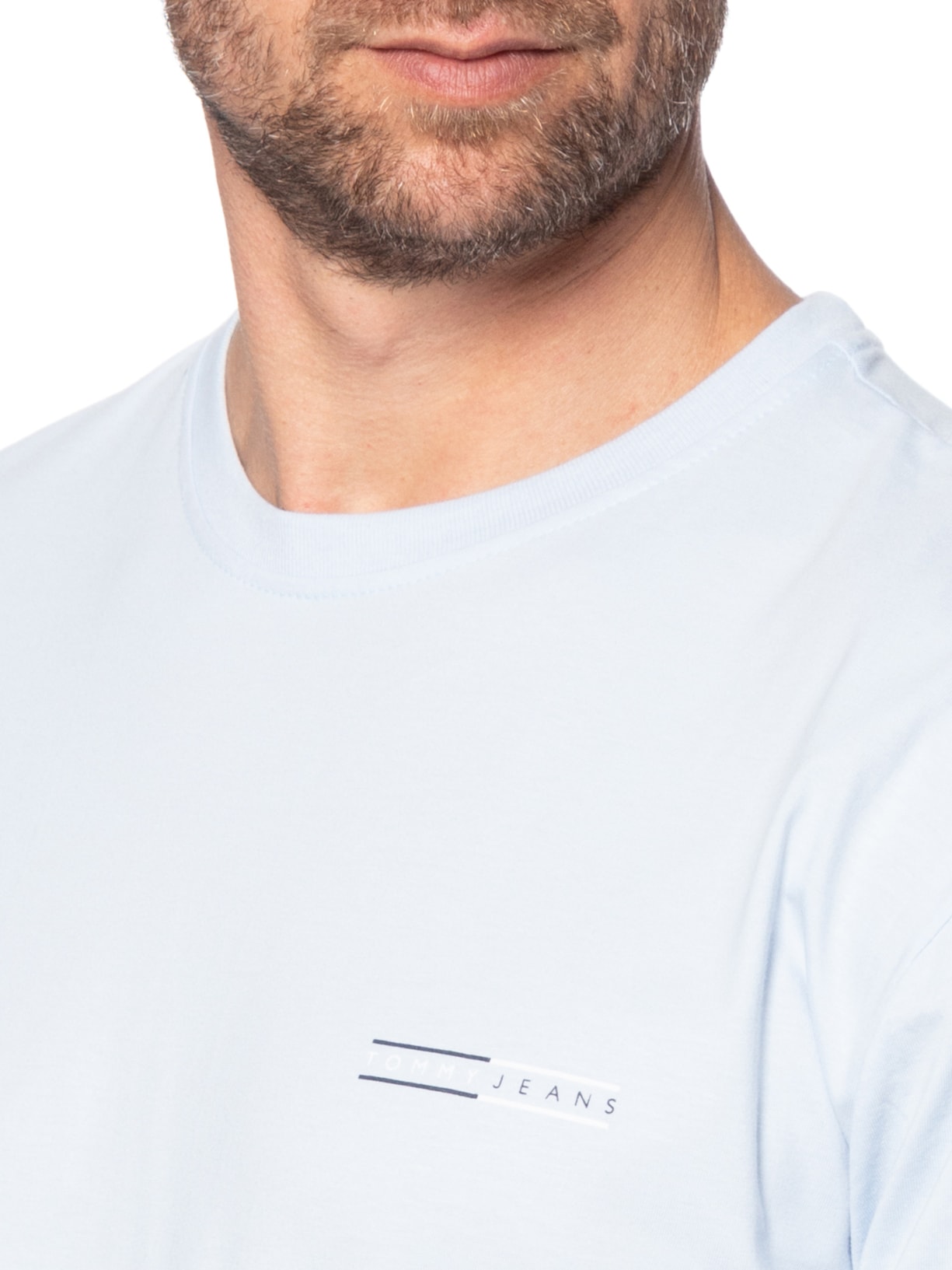 Camiseta Masculina Regular Fit Graphic Slub Azul Tommy Jeans