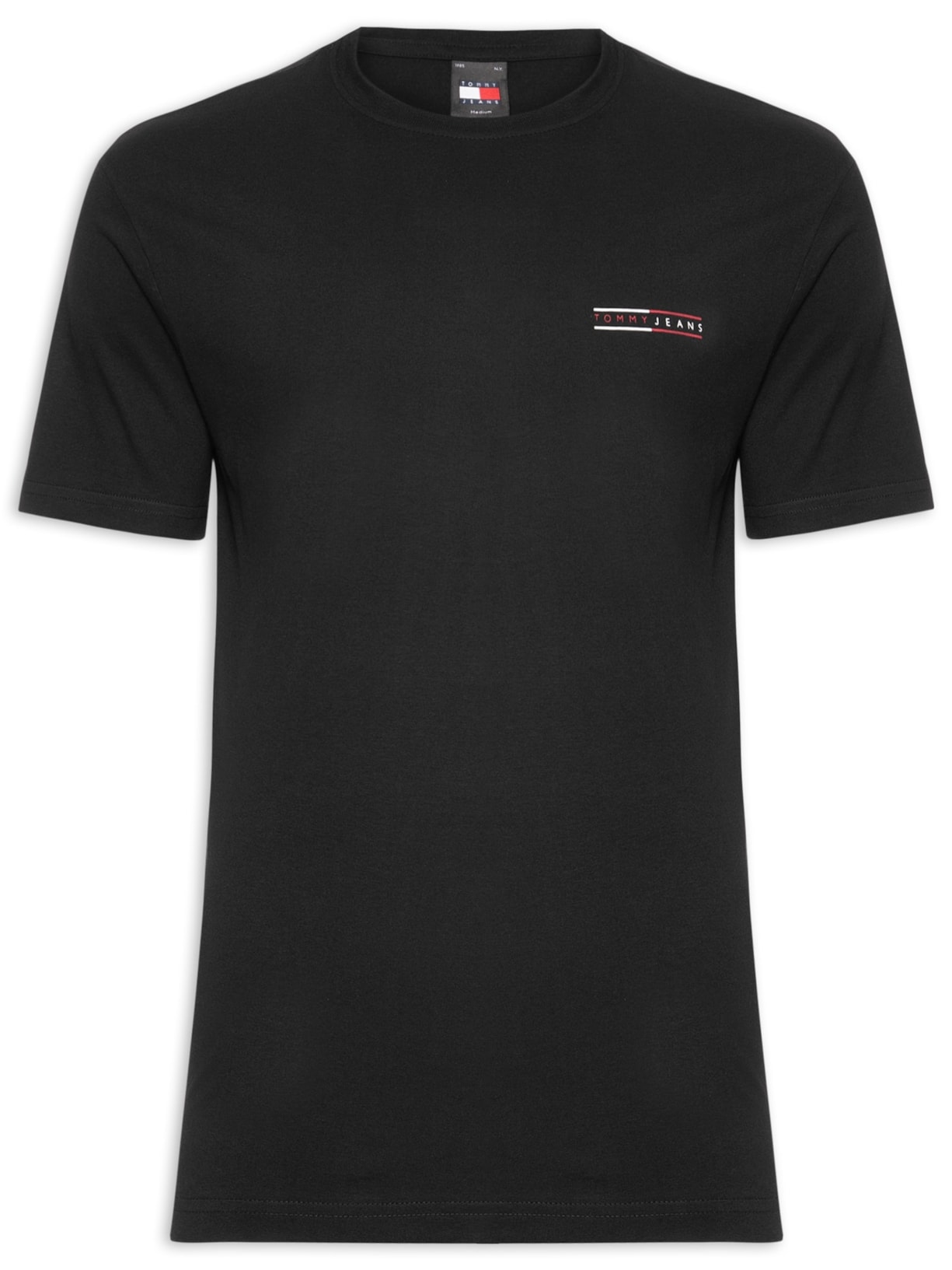 Camiseta Masculina Regular Fit Graphic Slub Preto Tommy Jeans