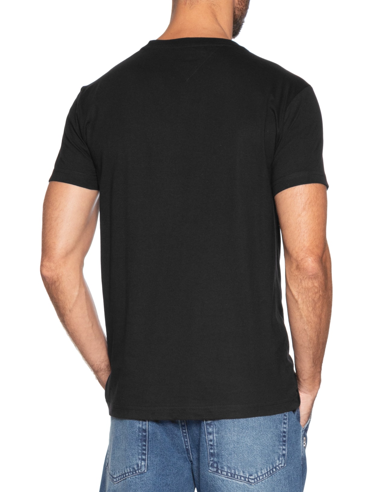 Camiseta Masculina Regular Fit Heritage Preto Tommy Hilfiger