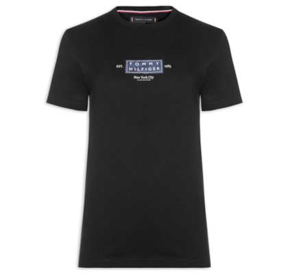 Camiseta Masculina Regular Fit Heritage - Preto