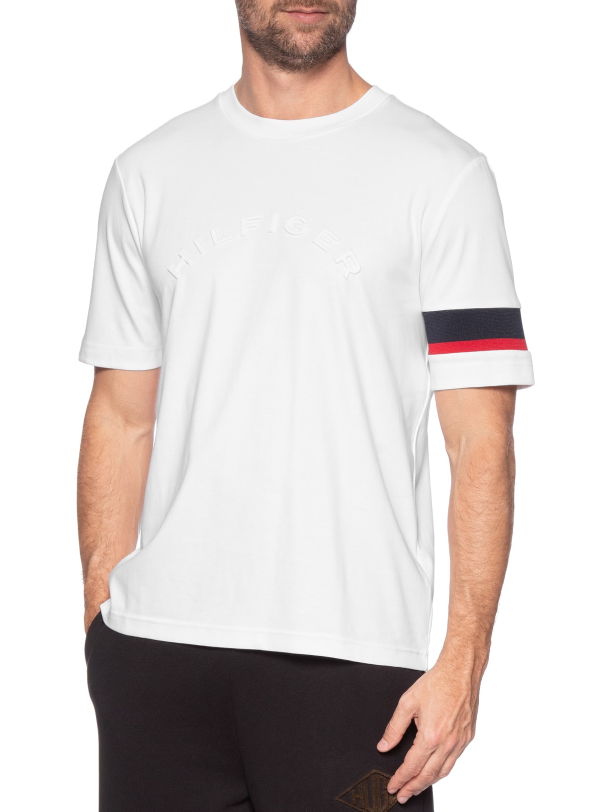 Camiseta Masculina Regular Fit Insert Branco Tommy Hilfiger