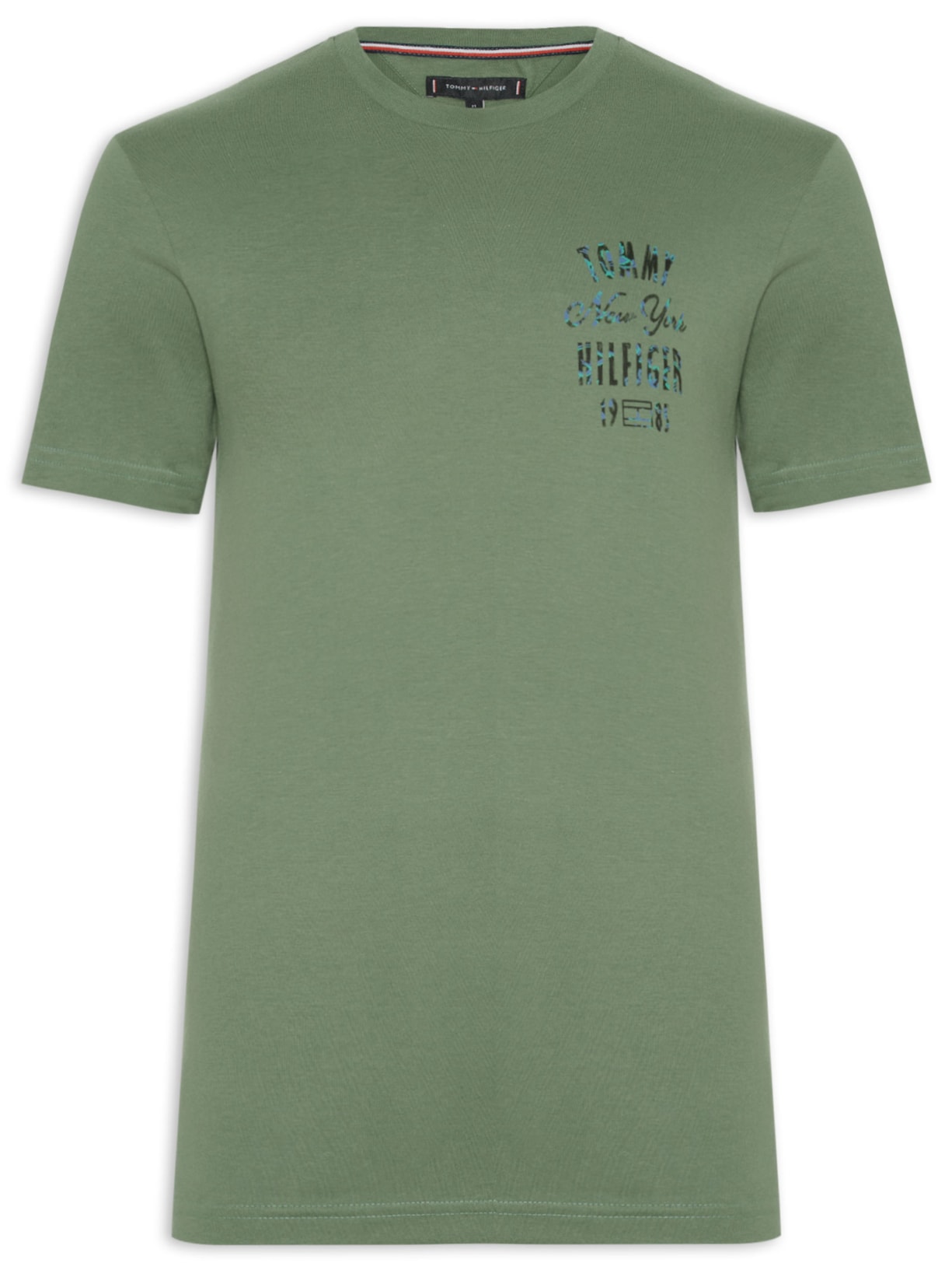 Camiseta Masculina Regular Fit Inverse Climate Graphic - Verde