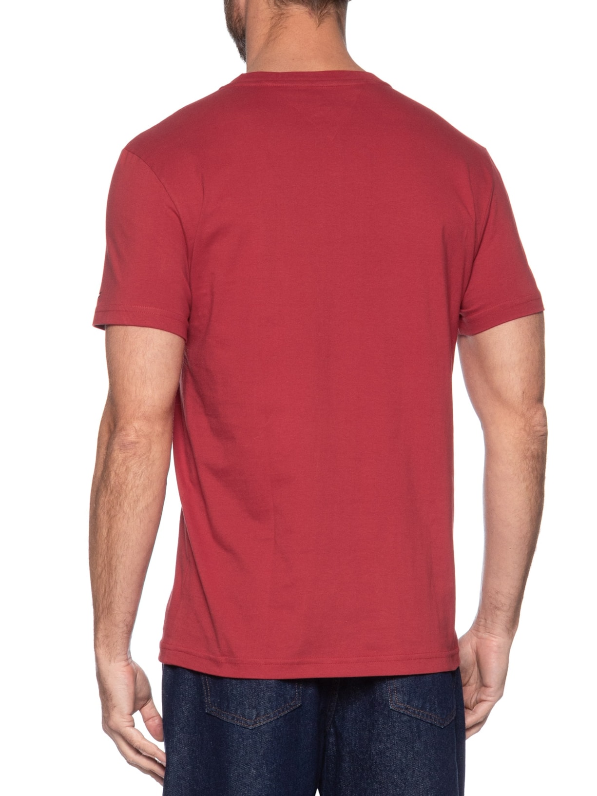 Camiseta Masculina Regular Fit Inverse Climate Graphic Vermelho Tommy Hilfiger