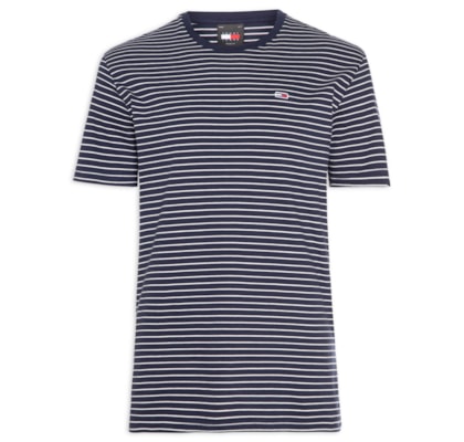 Camiseta Masculina Regular Fit Listrada - Azul