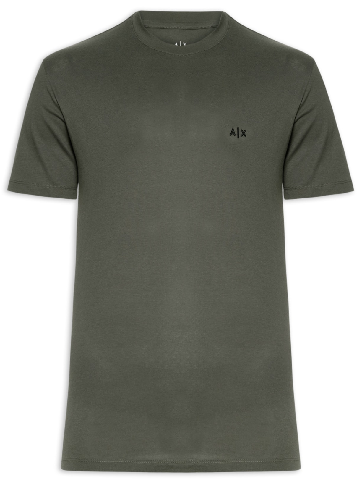Camiseta Masculina Regular Fit Logo A|X Pequeno - Verde