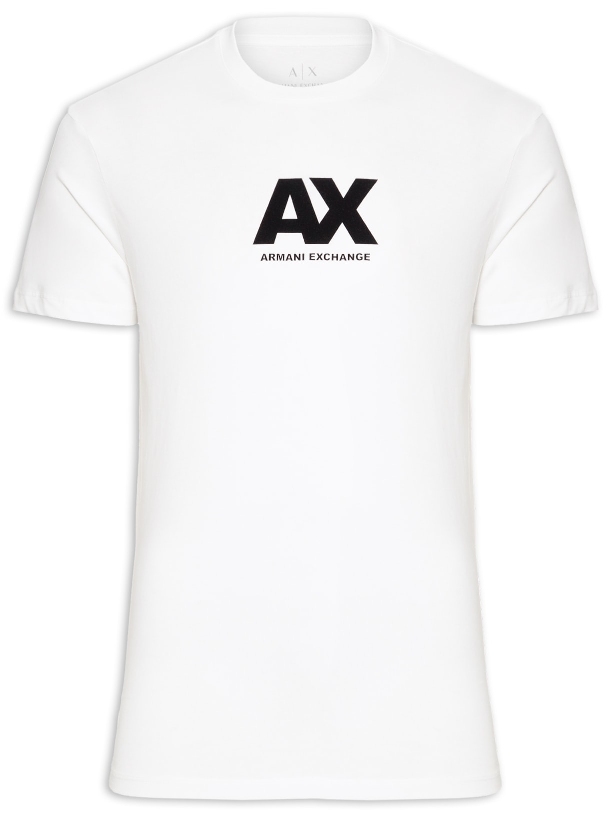 Camiseta Masculina Regular Fit Logo Ax - Branco