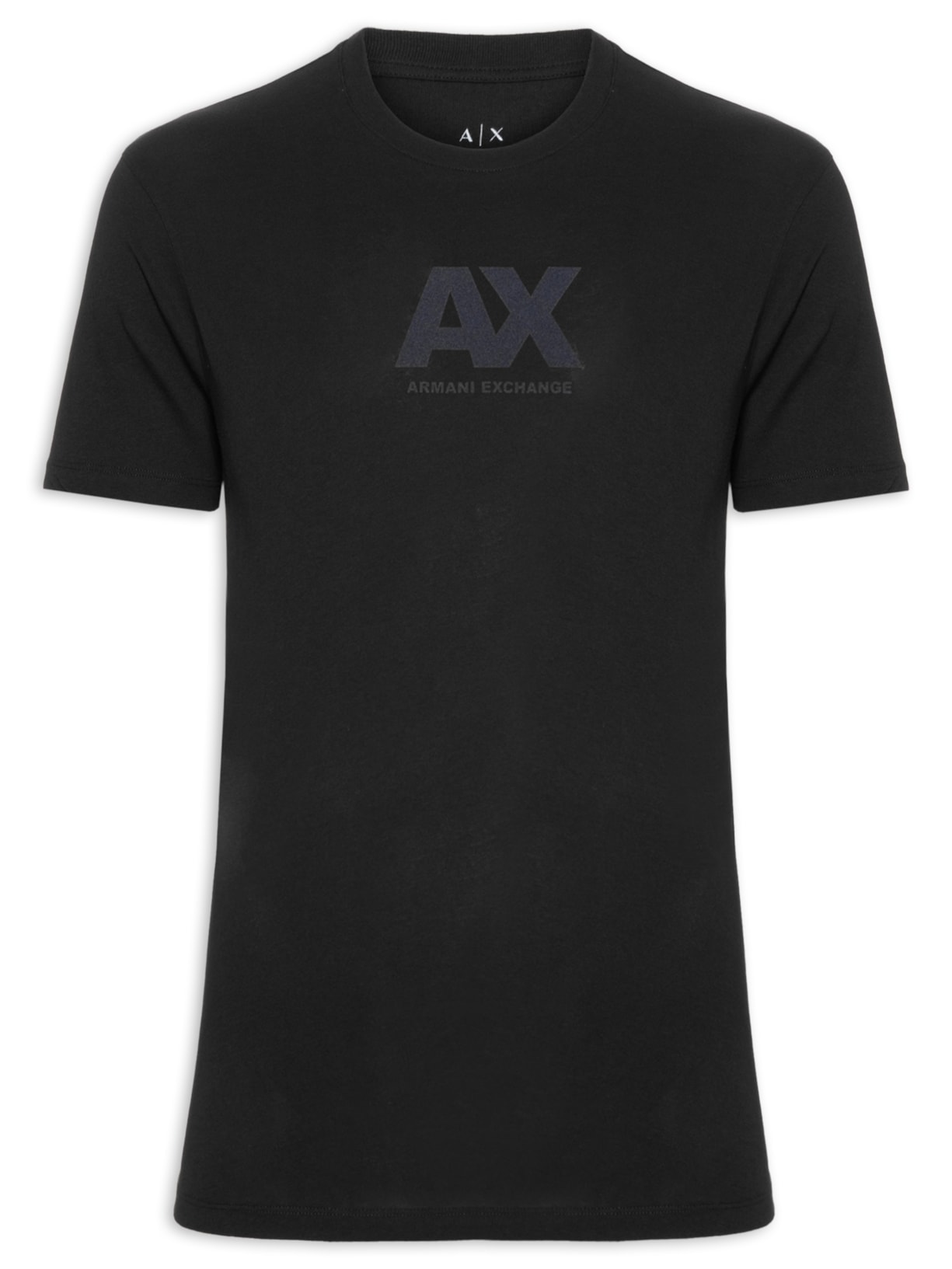 Camiseta Masculina Regular Fit Logo Ax - Preto