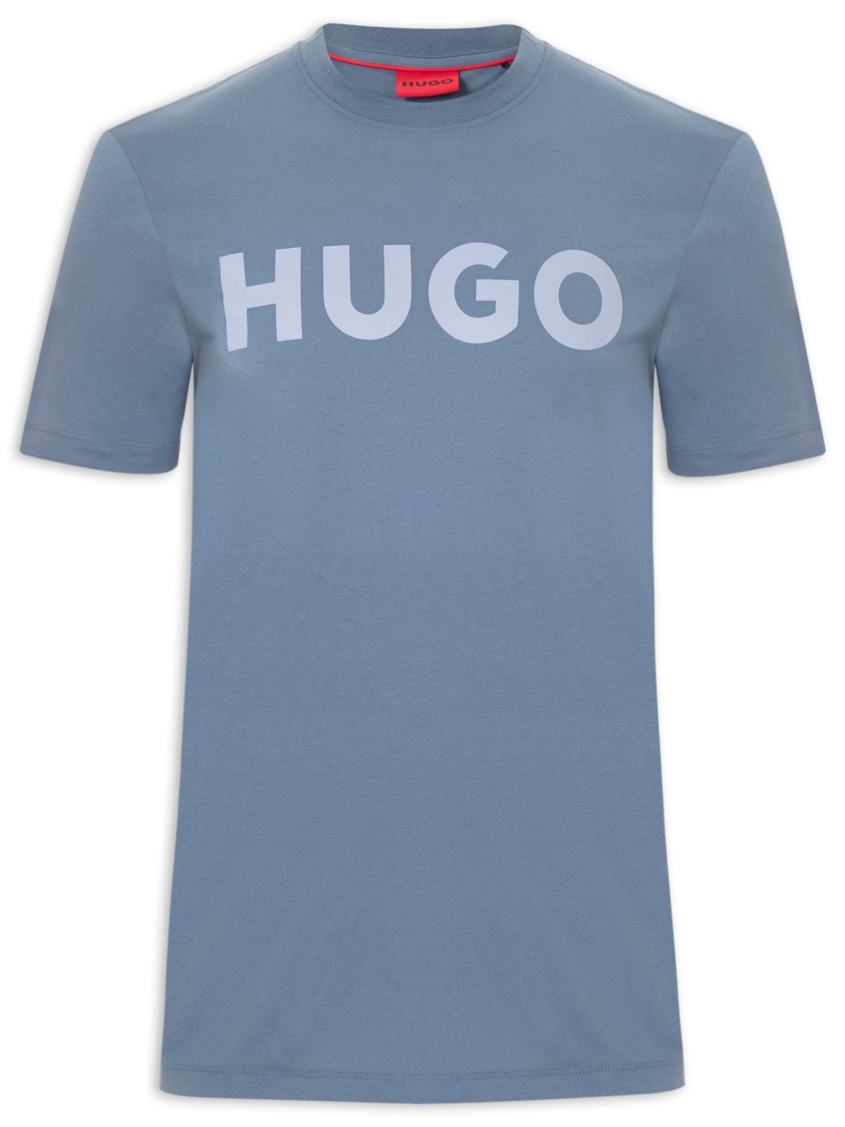 Camiseta Masculina Regular Fit Logo Printed Dulivi Azul Hugo