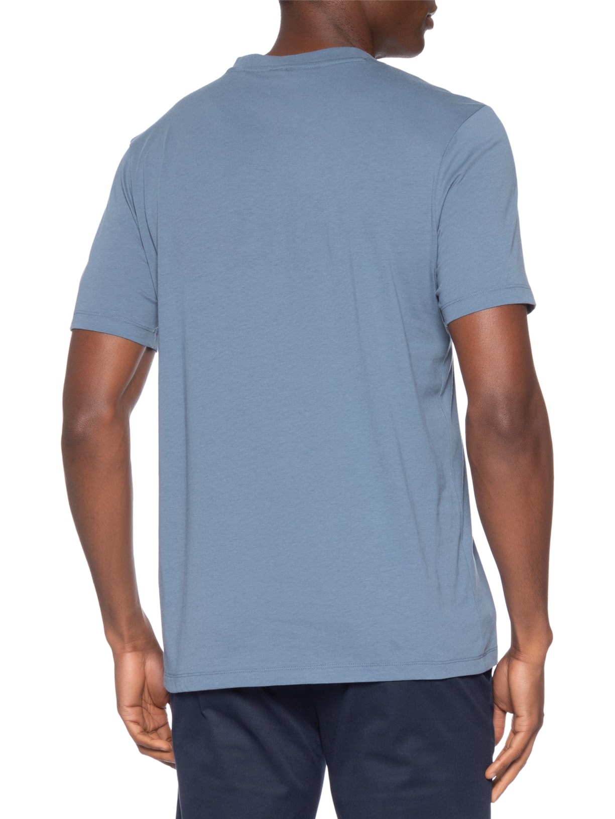 Camiseta Masculina Regular Fit Logo Printed Dulivi Azul Hugo