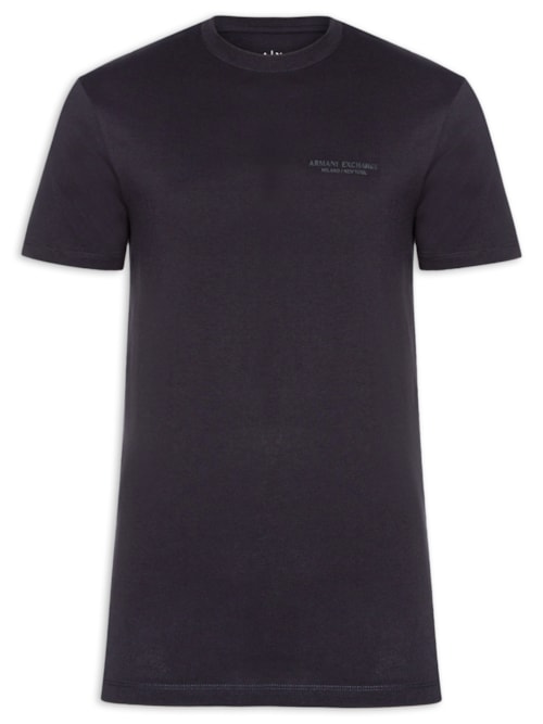 Camiseta Masculina Regular Fit Milano / New York – Azul