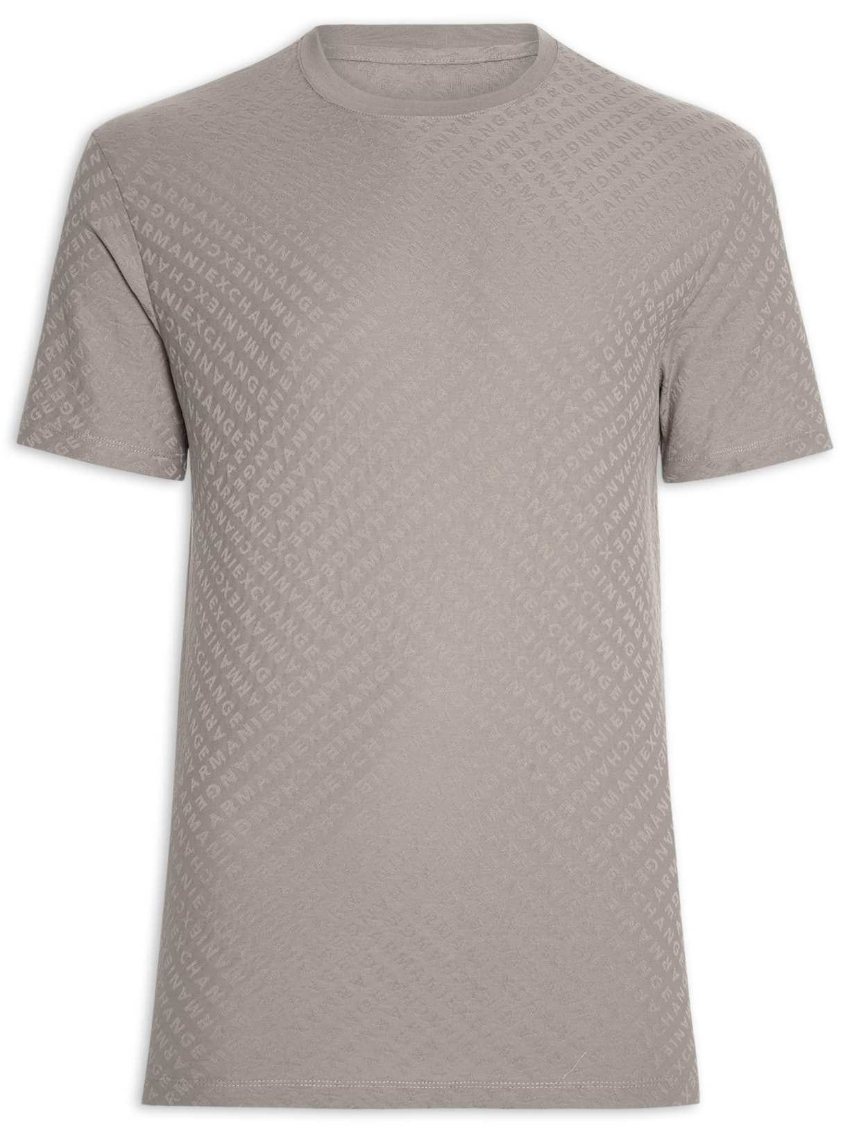 Camiseta Masculina Regular Fit Monograma - Cinza