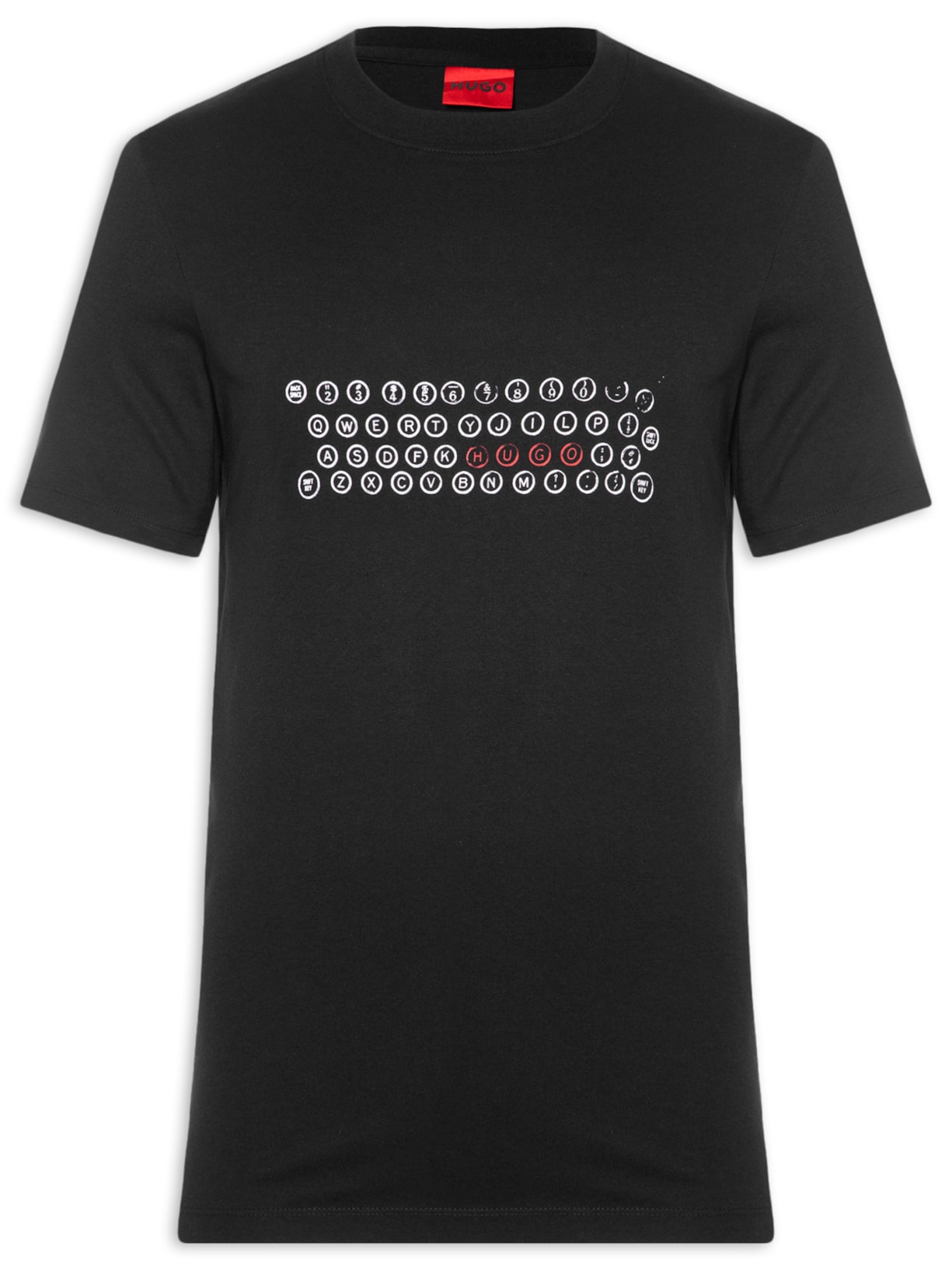 Camiseta Masculina Regular-Fit Printed Artwork Deyss - Preto