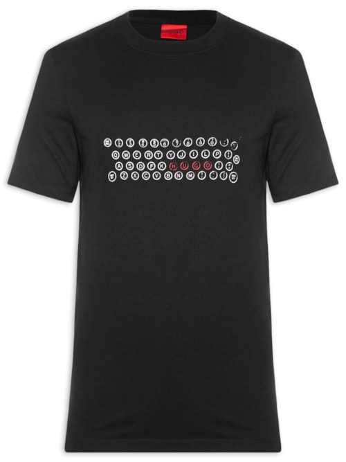 Camiseta Masculina Regular - Fit Printed Artwork Deyss - Preto