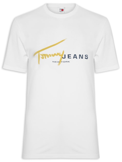 Camiseta Masculina Regular Fit Signature Dna - Branco