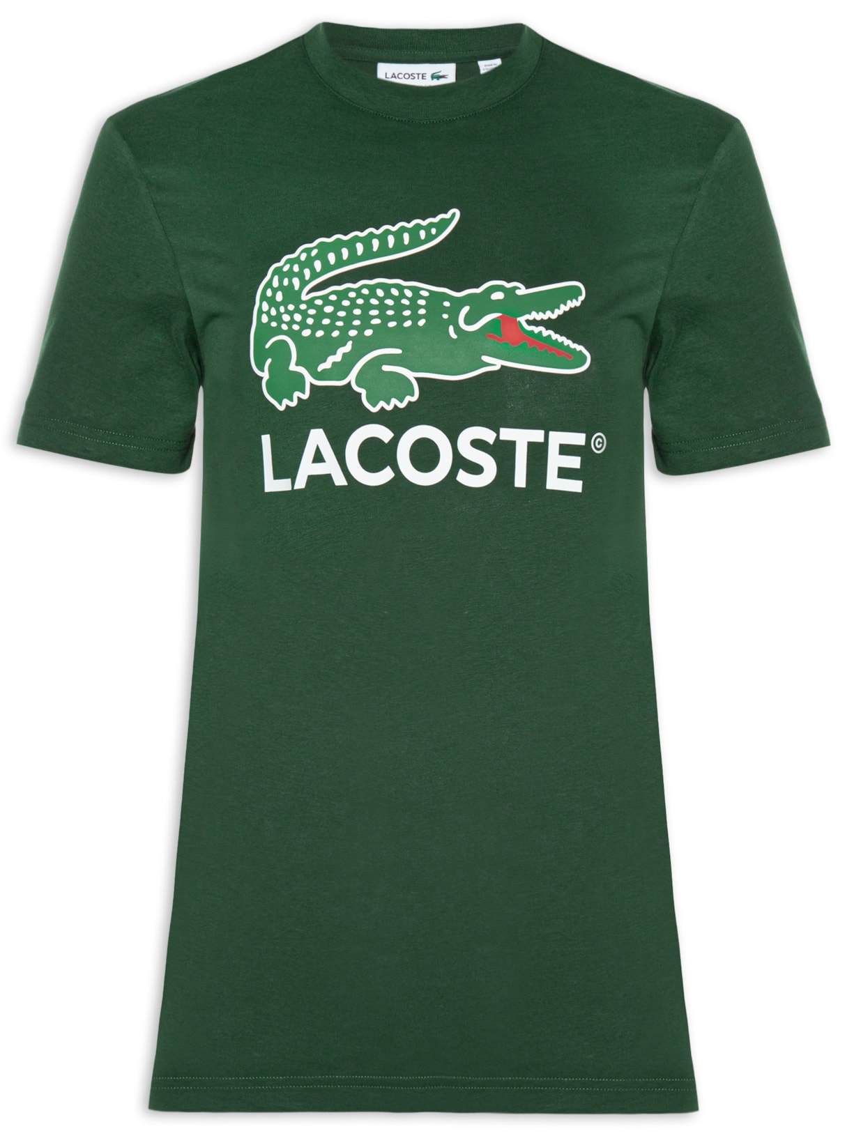 Camiseta Masculina Regular Fit Signature Em Algodão - Verde