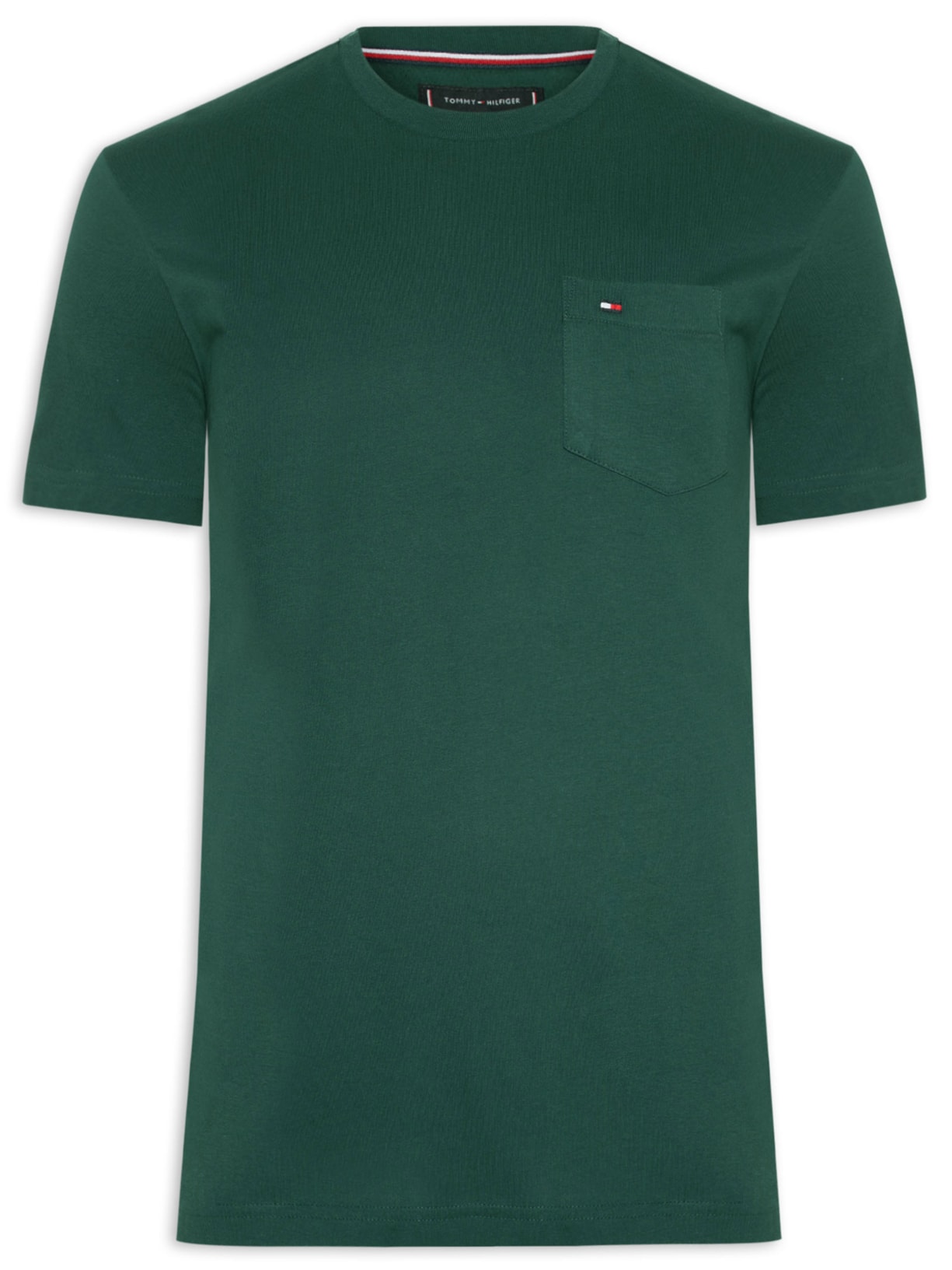 Camiseta Masculina Regular Fit Solid Pocket - Verde