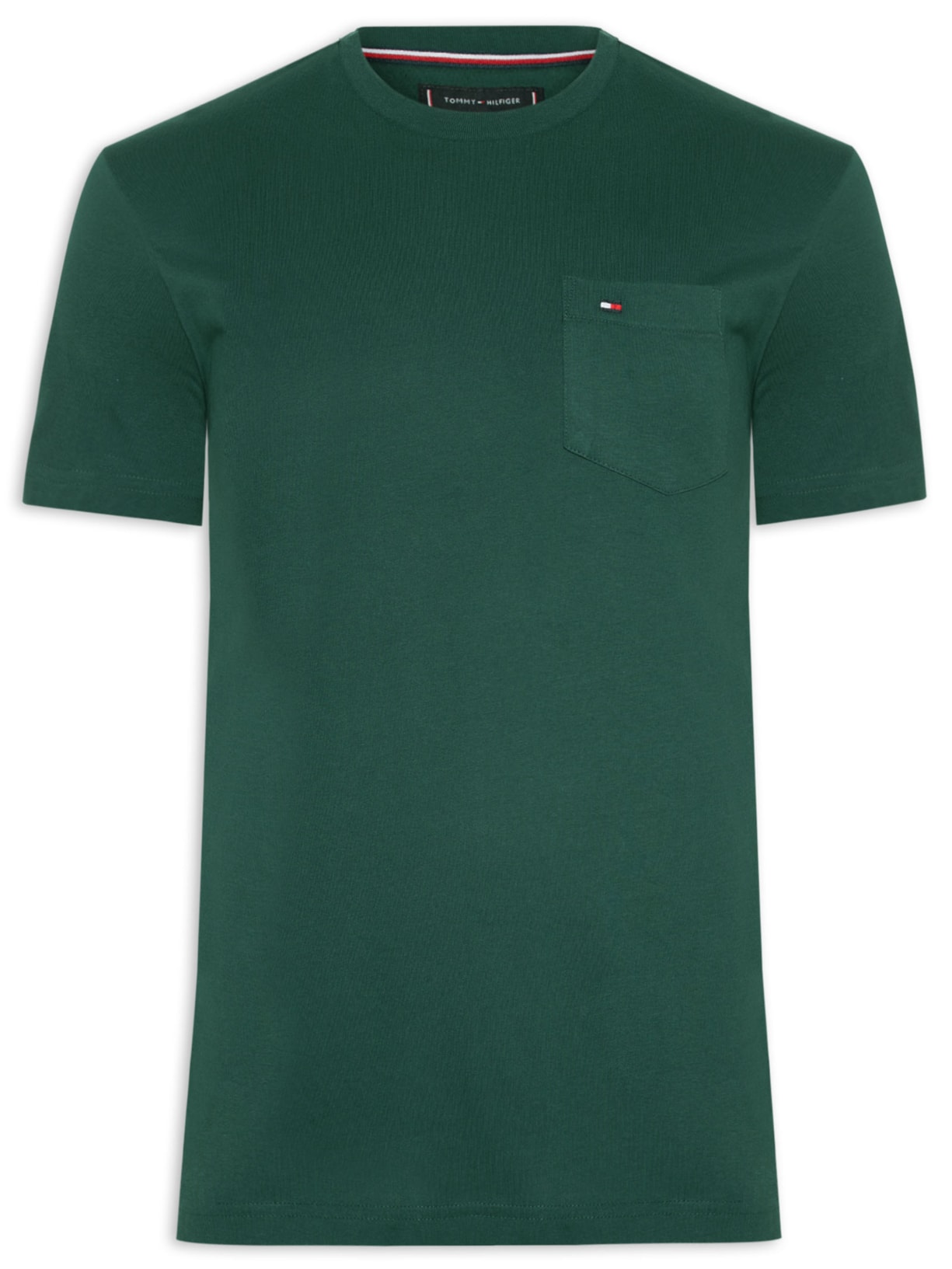 Camiseta Masculina Regular Fit Solid Pocket - Verde