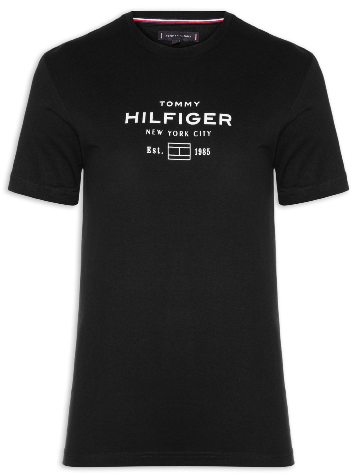 Camiseta Masculina Regular Fit Stack Graphic - Preto