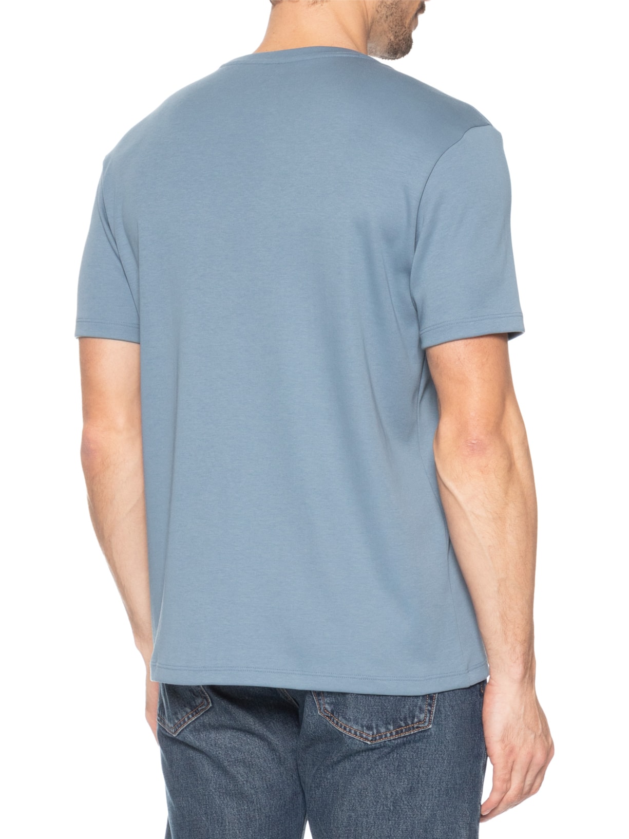 Camiseta Masculina Regular Fit Super Cotton Pima Azul Hering