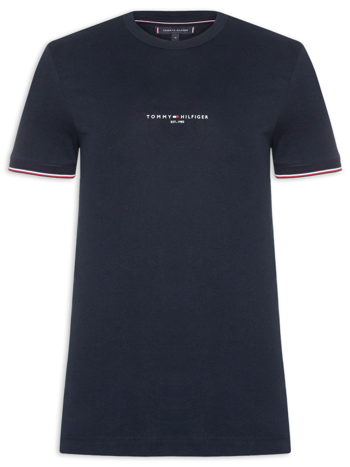 Camiseta Masculina Regular Fit Tipped Com Friso - Azul