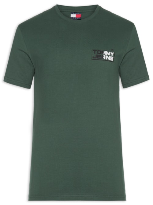 Camiseta Masculina Regular Fit TJ Gym Block – Verde