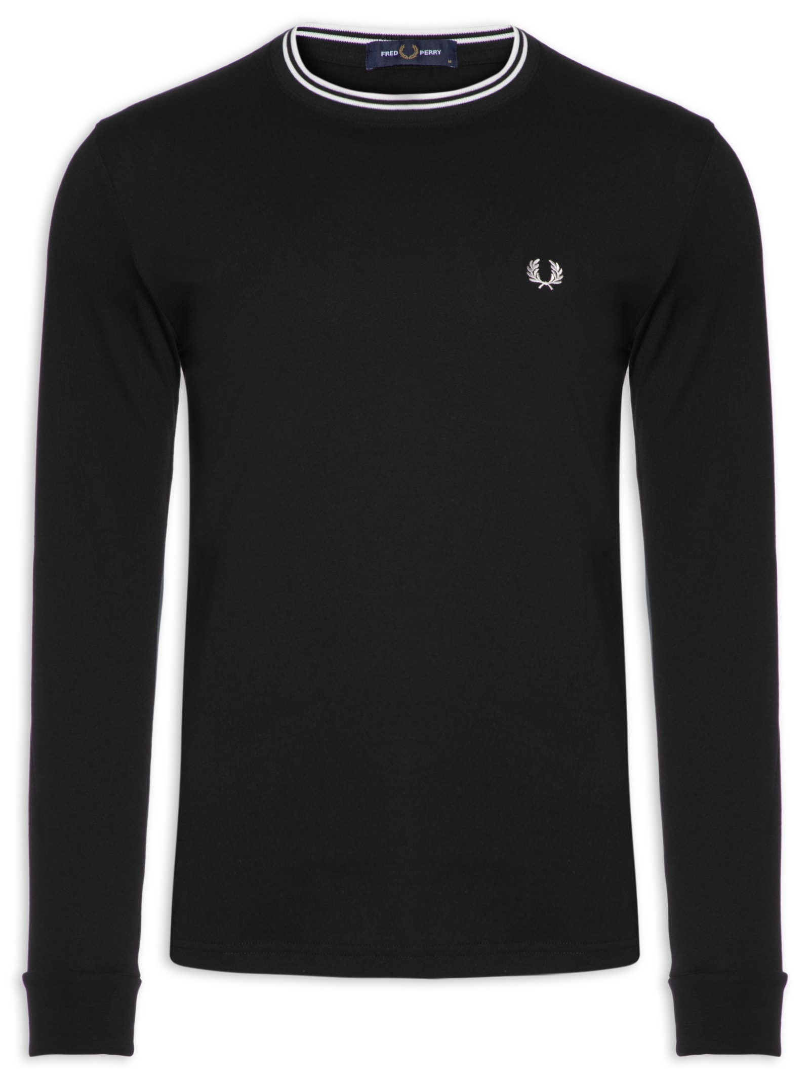 Fred Perry - Camiseta Masculina Regular Fit Twin Tipped Em Algodão