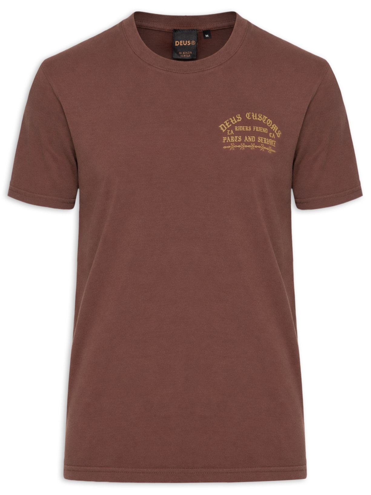 Camiseta Masculina Regular Fit Unchained – Marrom Deus Ex Machina