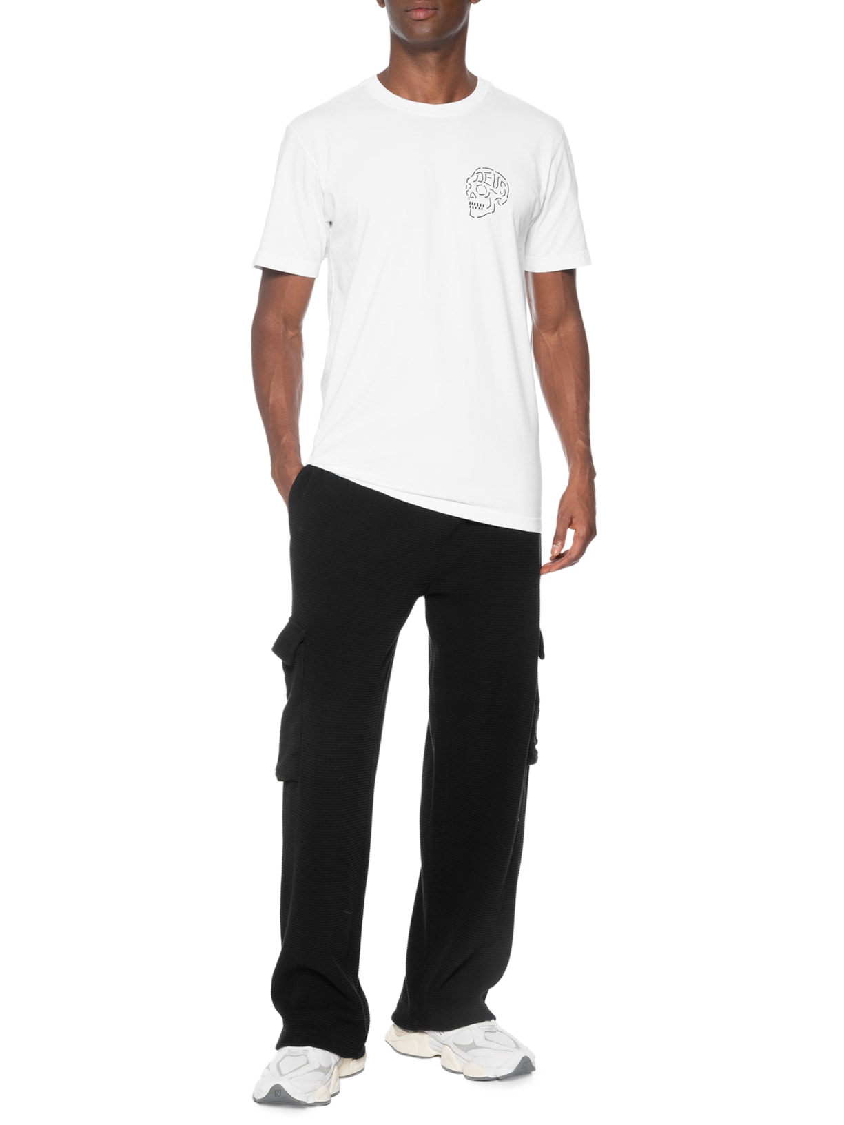 Camiseta Masculina Regular Fit Venice Skull – Branco Deus Ex Machina